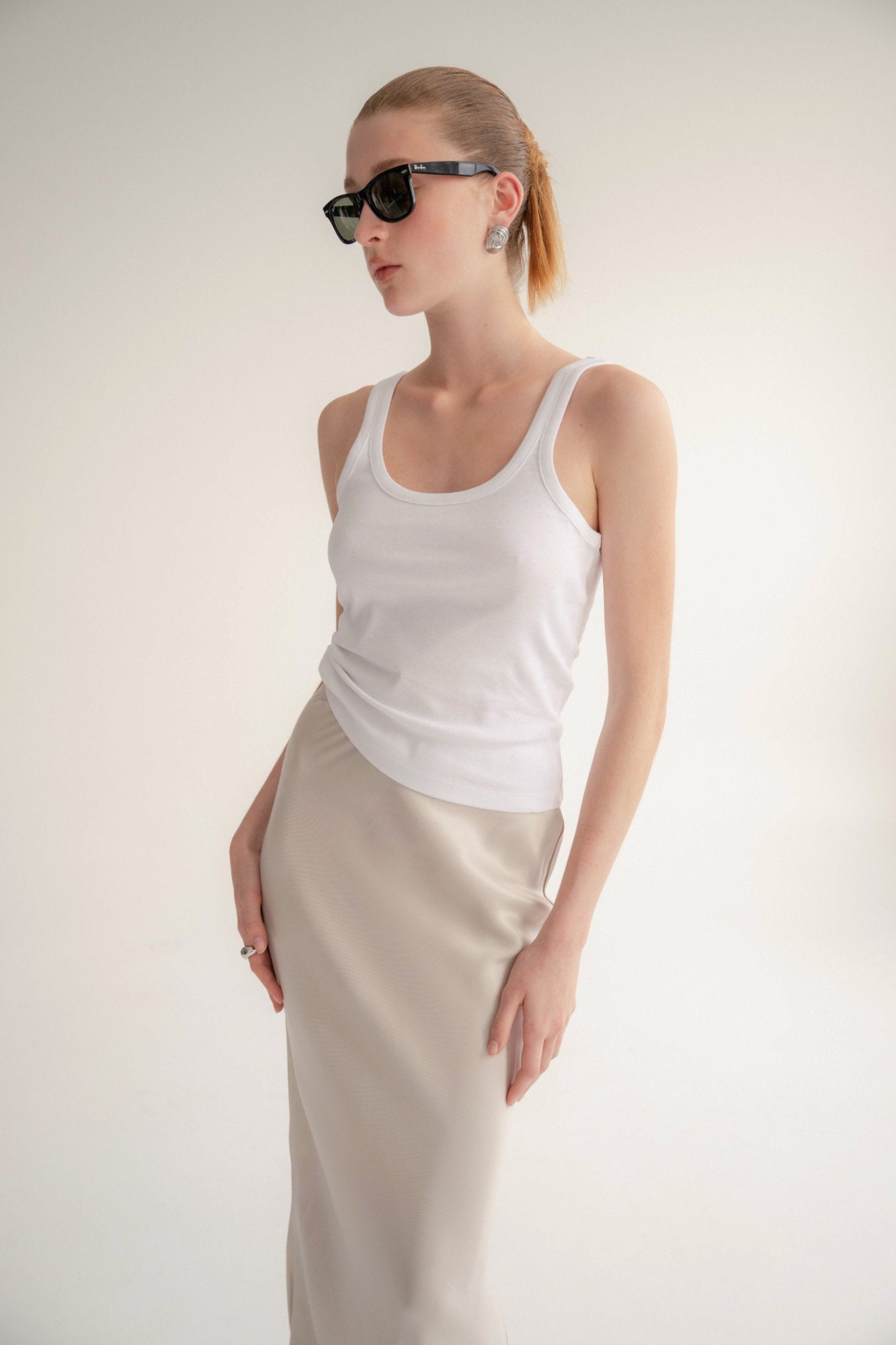 The Noa Skirt - Nude