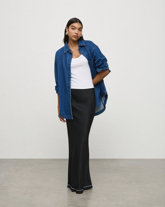 The Ari Shirt - Mid-Blue Women