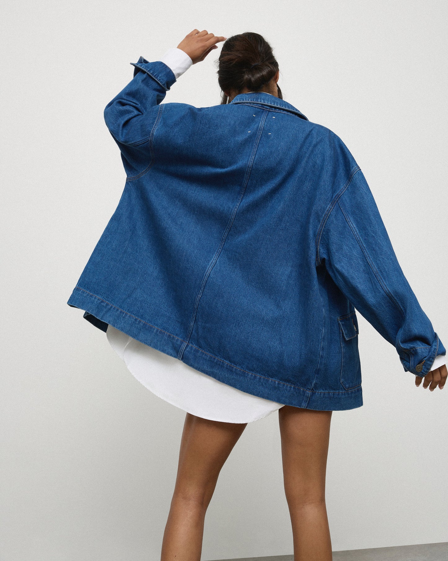 The Brooklyn Jacket - Mid-Blue Women