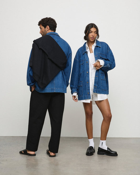 The Brooklyn Jacket - Mid-Blue
