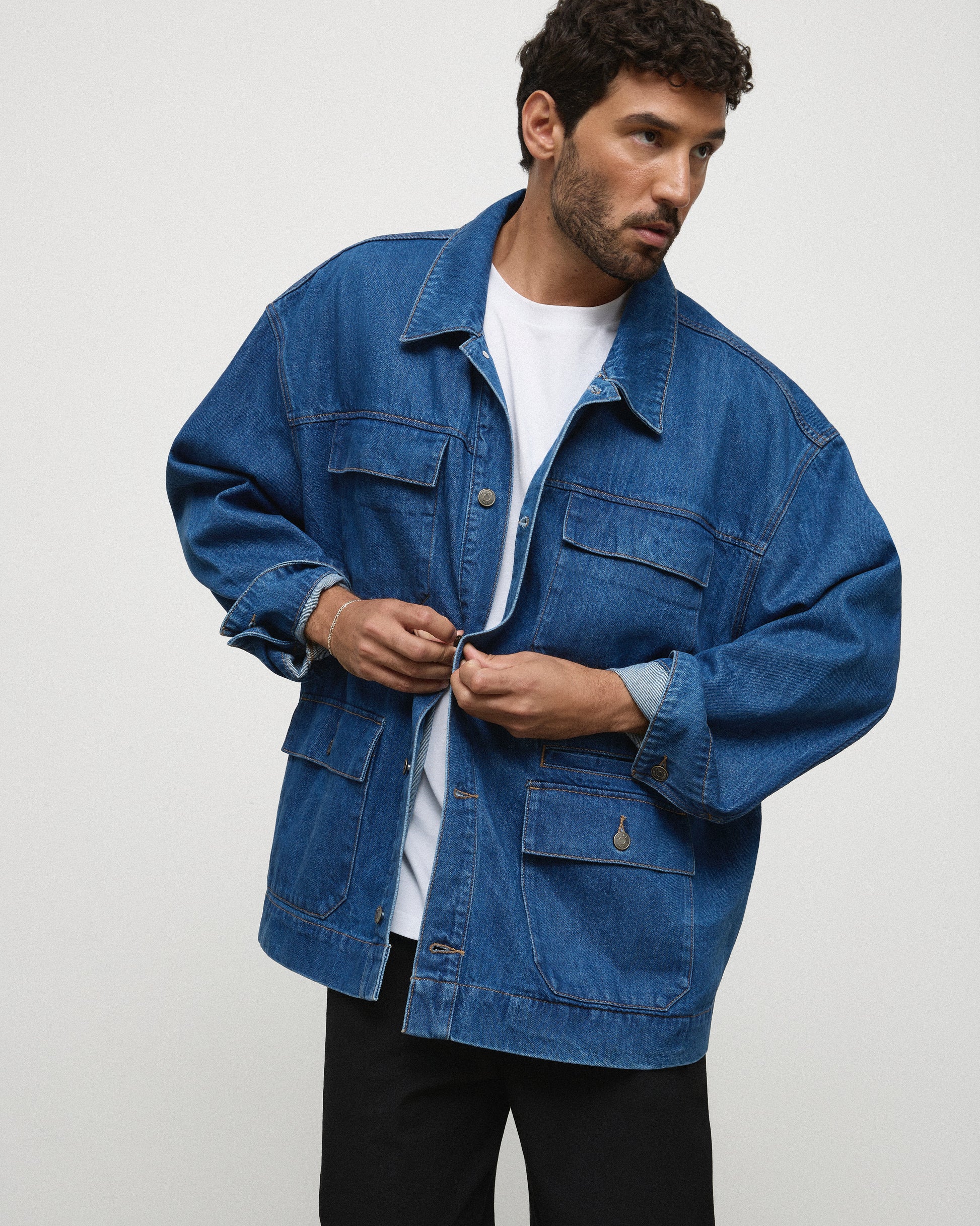 The Brooklyn Jacket - Mid-Blue Men