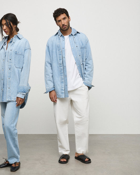 The Ari Overshirt - Light Stone