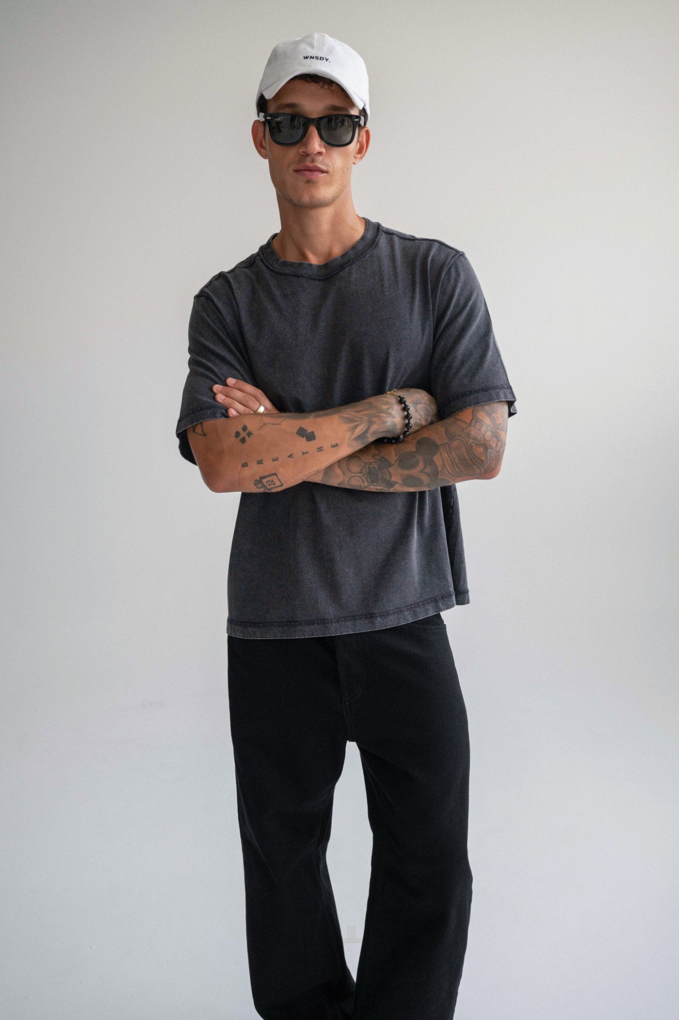 The Atlas Tee - Washed Black - Men