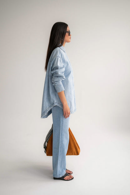 The Ari Overshirt - Light Stone