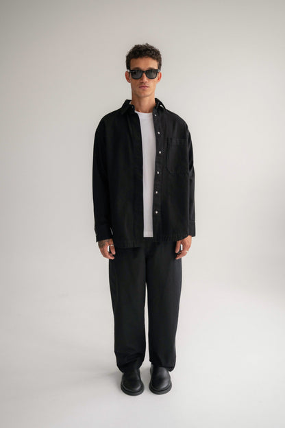The Ari Overshirt - Black