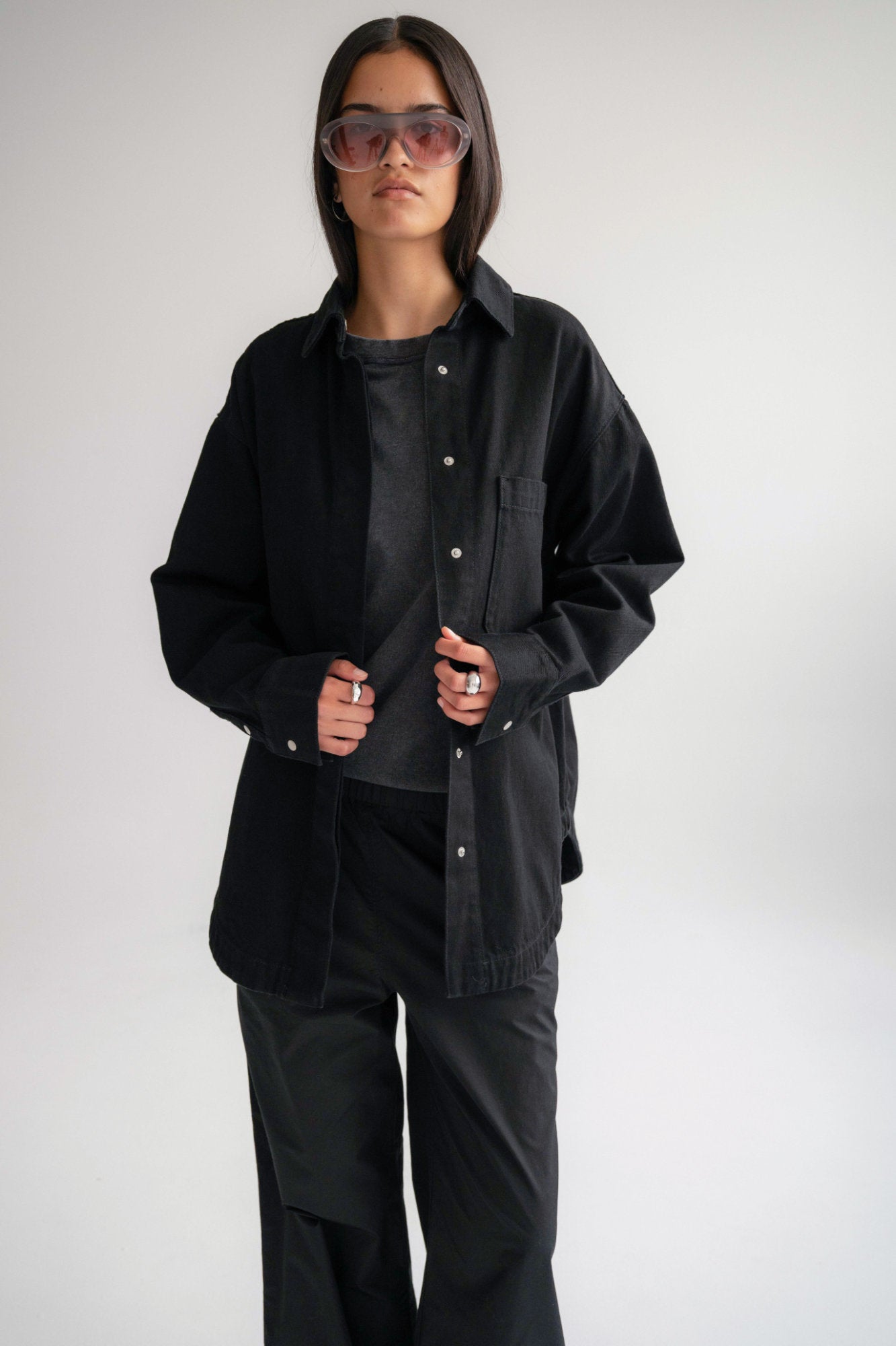 The Ari Overshirt - Black