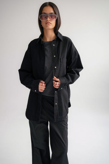 The Ari Overshirt - Black