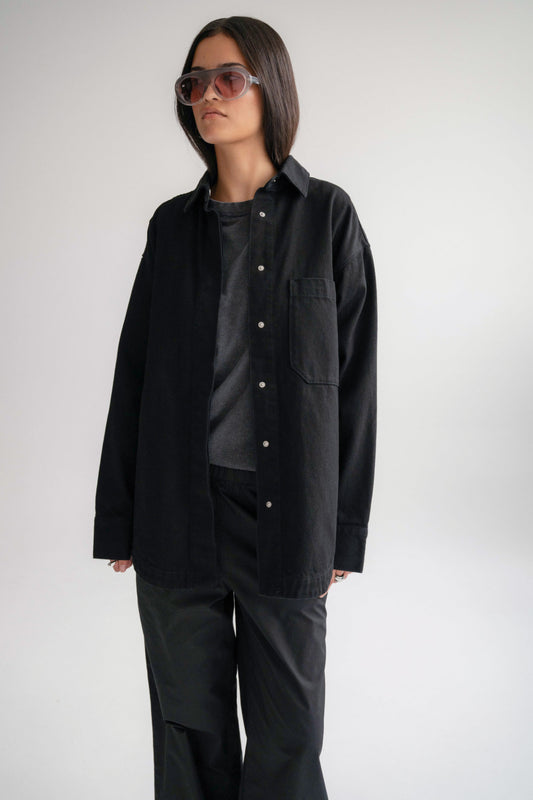 The Ari Overshirt - Black