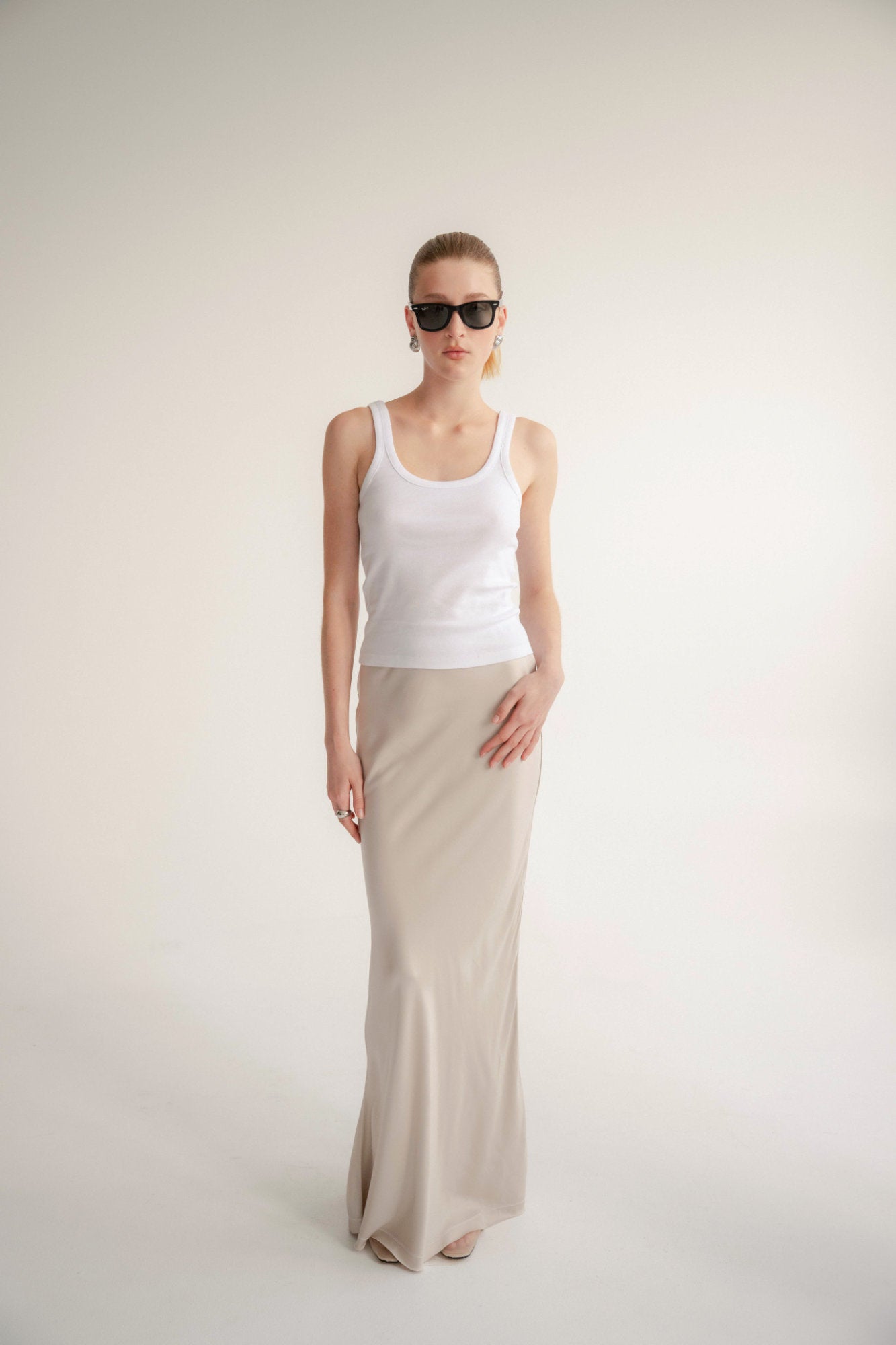The Noa Skirt - Nude