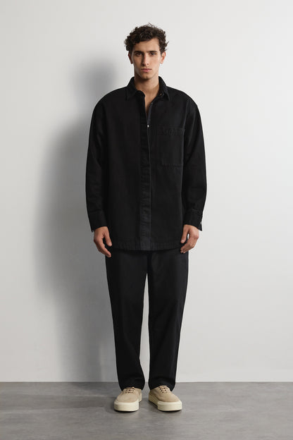 The Ari Overshirt - Black Men