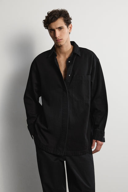 The Ari Overshirt - Black Men