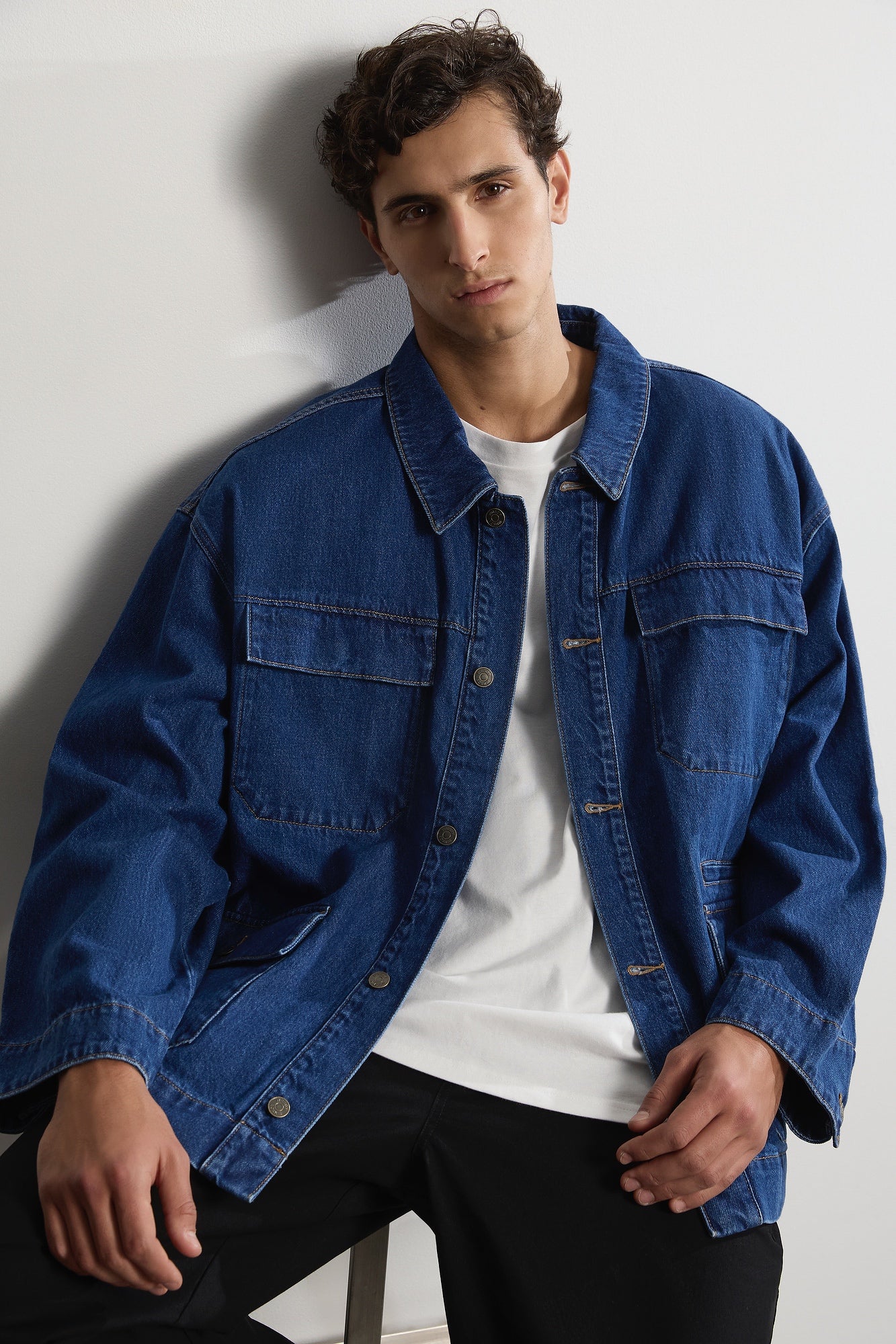 The Brooklyn Jacket - Mid-Blue.- Men