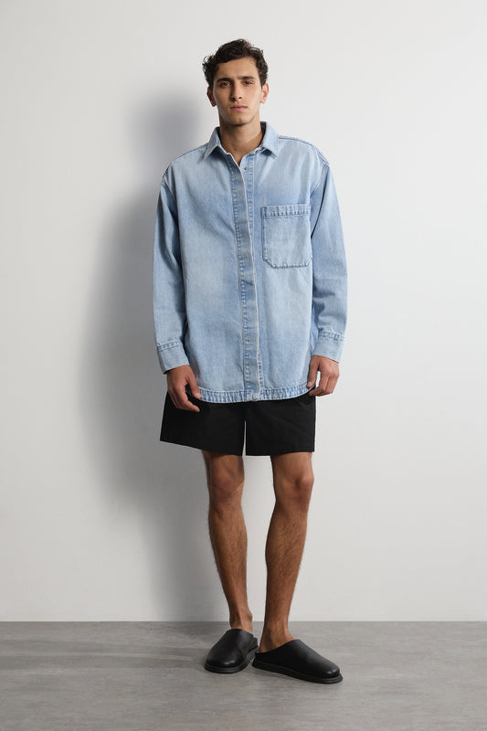 The Ari Overshirt - Light Stone Men