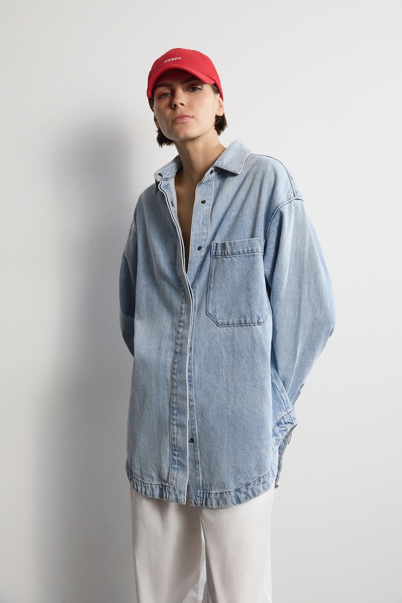 The Ari Overshirt - Light Stone Women