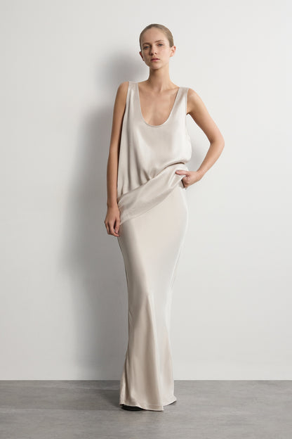 The Noa Skirt - Nude
