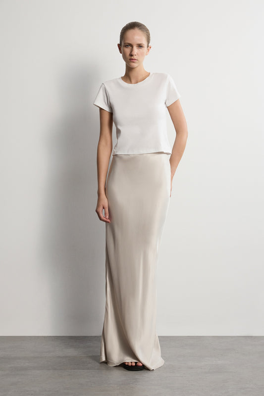 The Noa Skirt - Nude