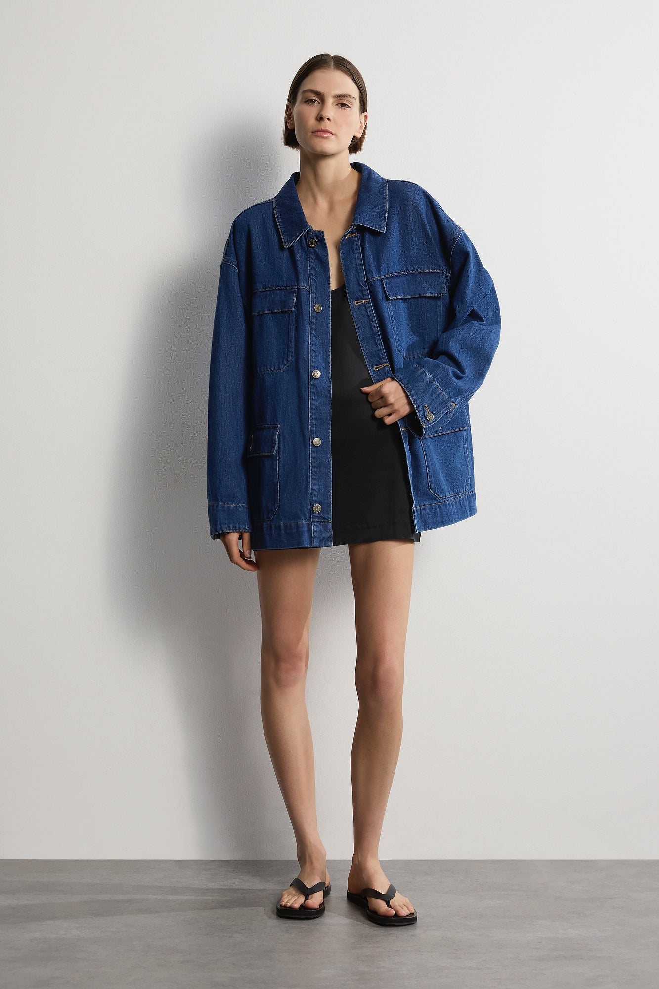 The Brooklyn Jacket - Mid-Blue.- Women