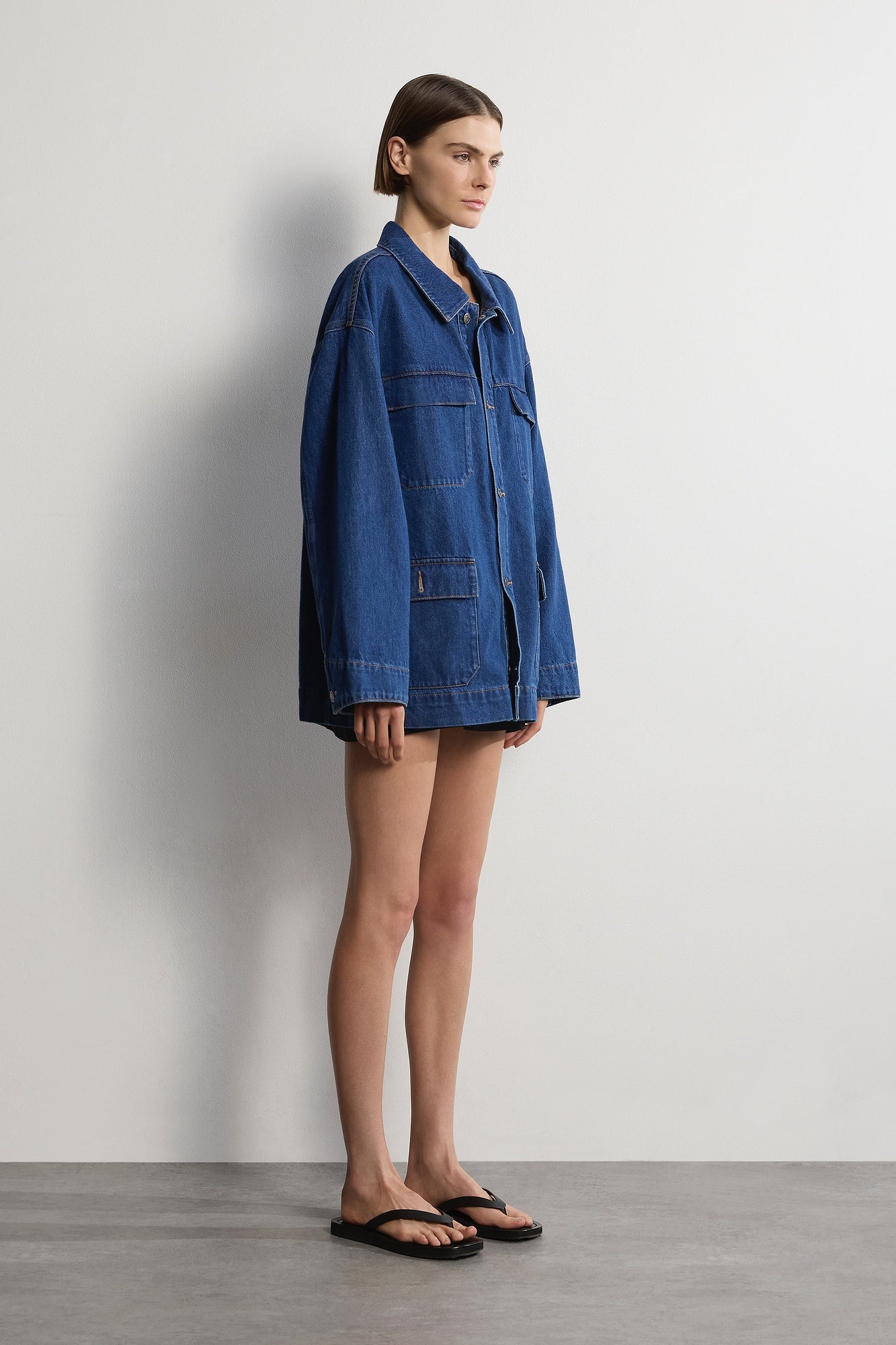The Brooklyn Jacket - Mid-Blue.- Women