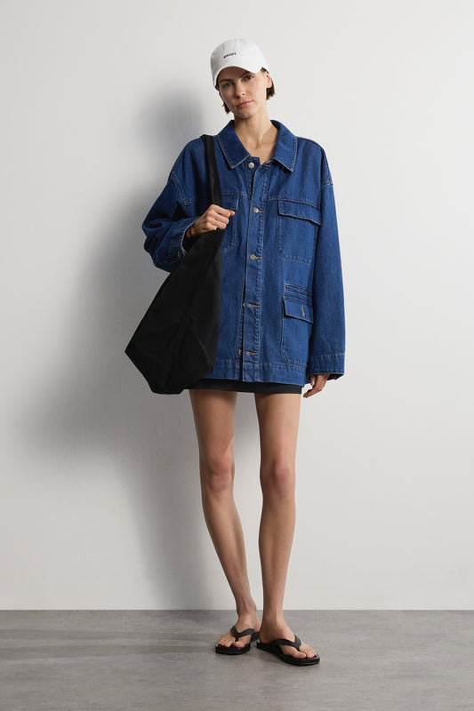 The Brooklyn Jacket - Mid-Blue.- Women