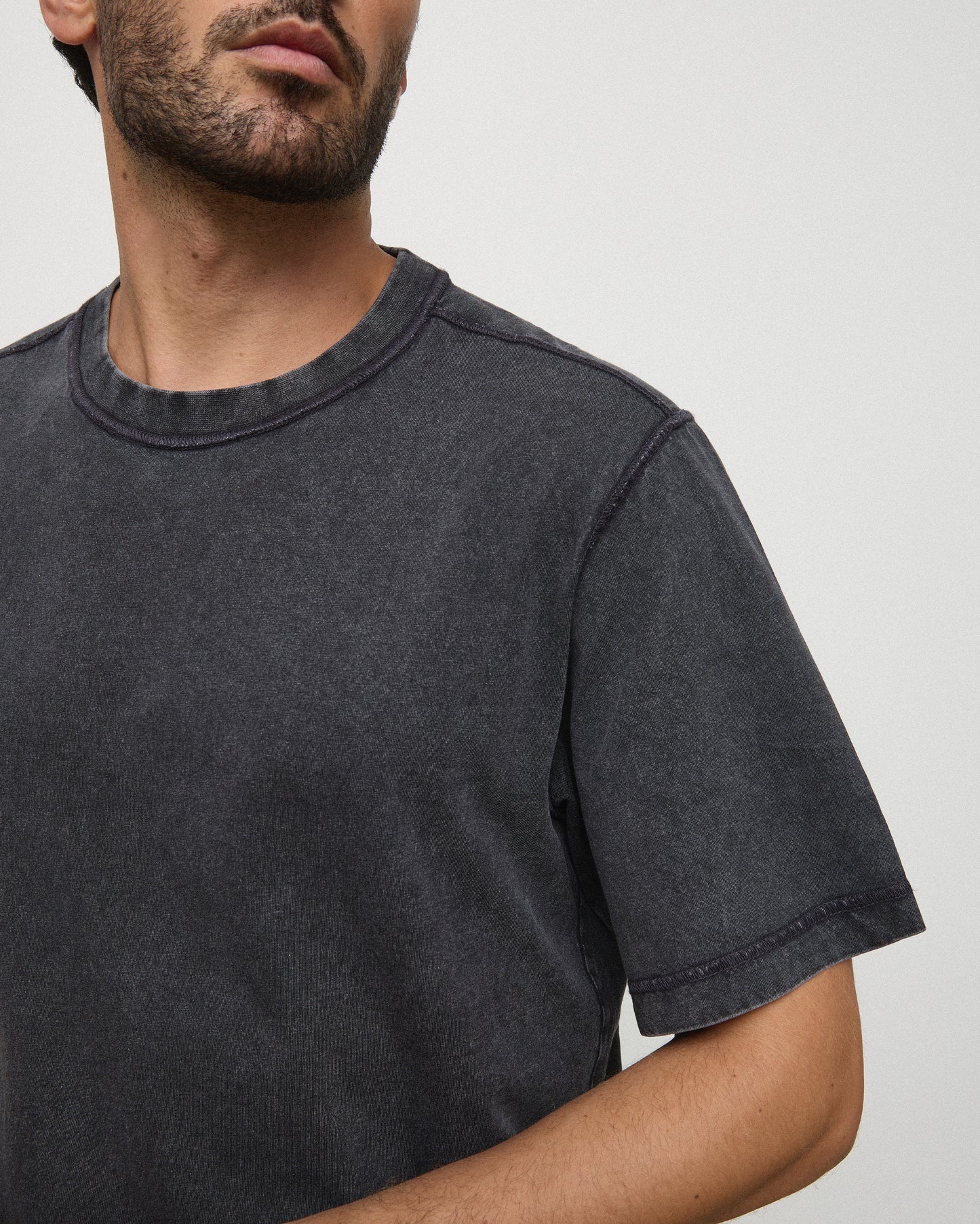 The Atlas Tee - Washed Black Men