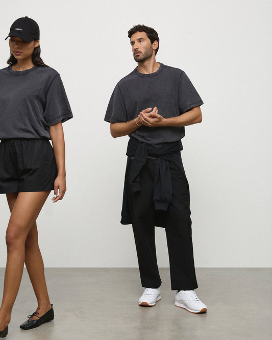 The Atlas Tee - Washed Black