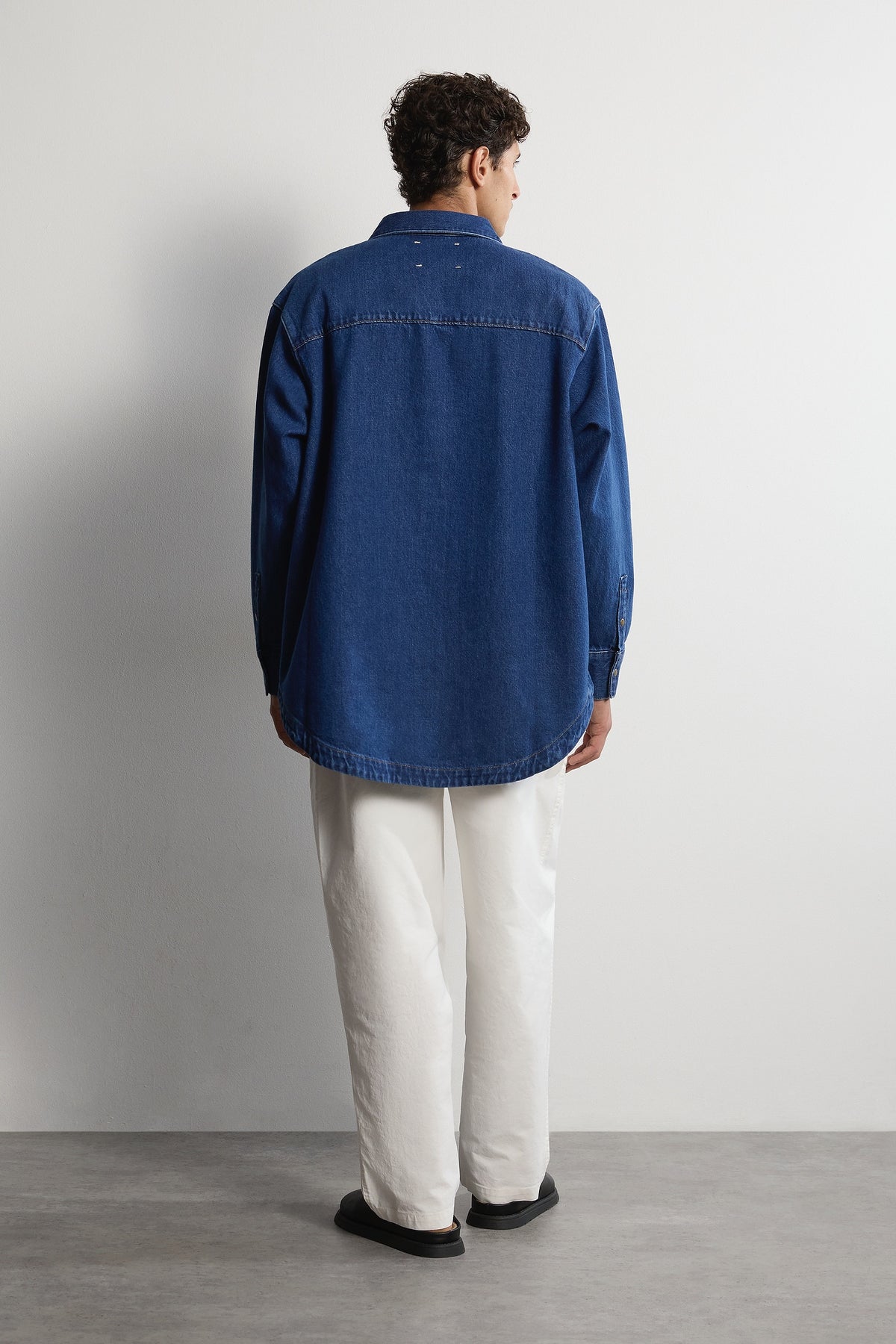 The Ari Overshirt - Mid-Blue Men