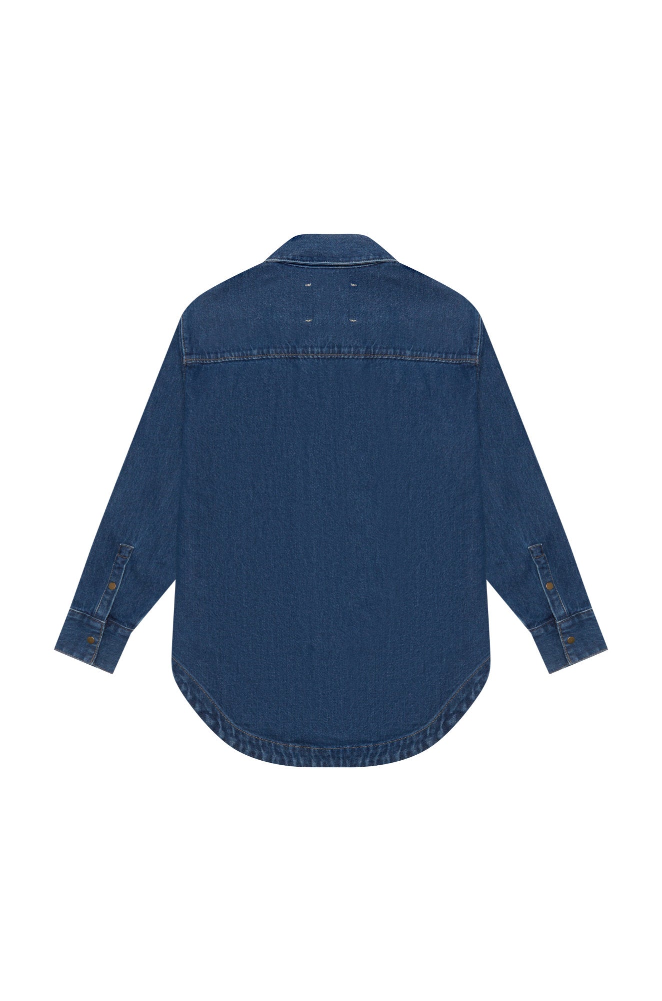 The Ari Overshirt - Mid-Blue