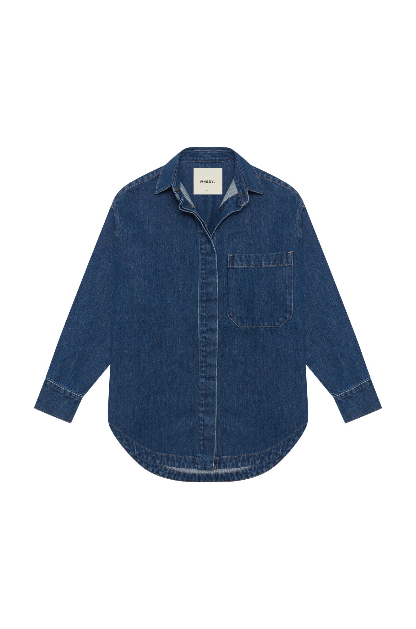 The Ari Overshirt - Mid-Blue